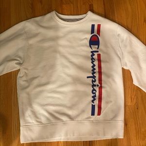 White Champion Crewneck (L)